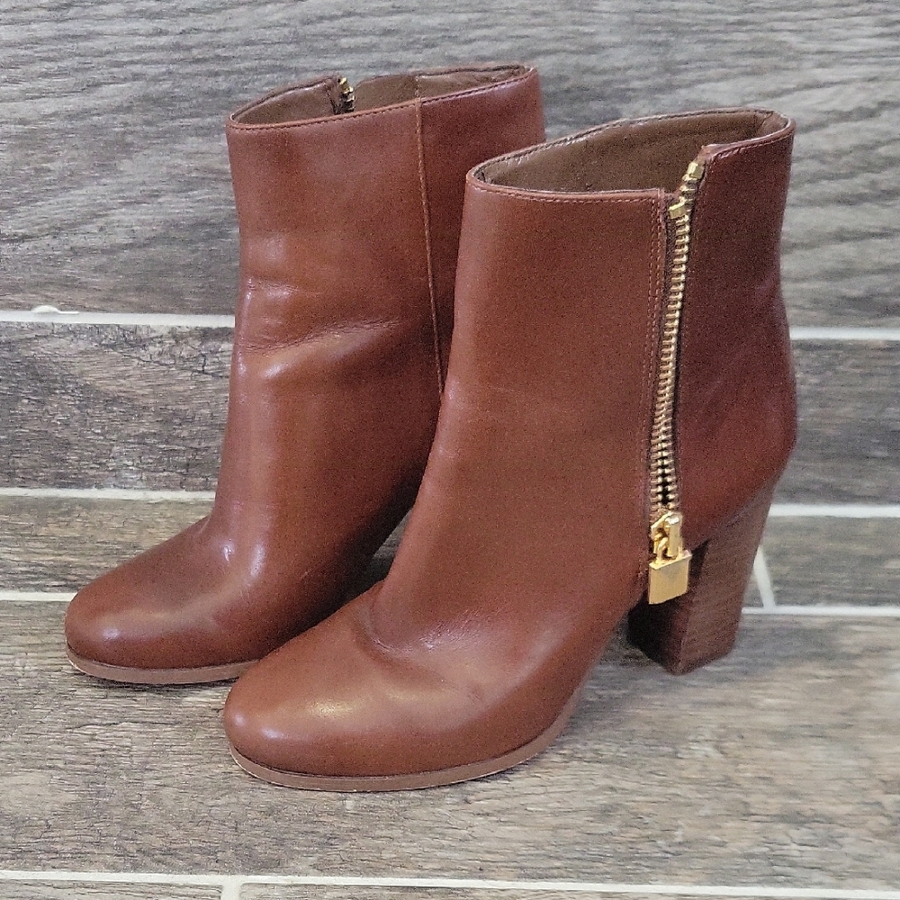 Michael Kors Chestnut Ankle Booties Size 5 Tall
